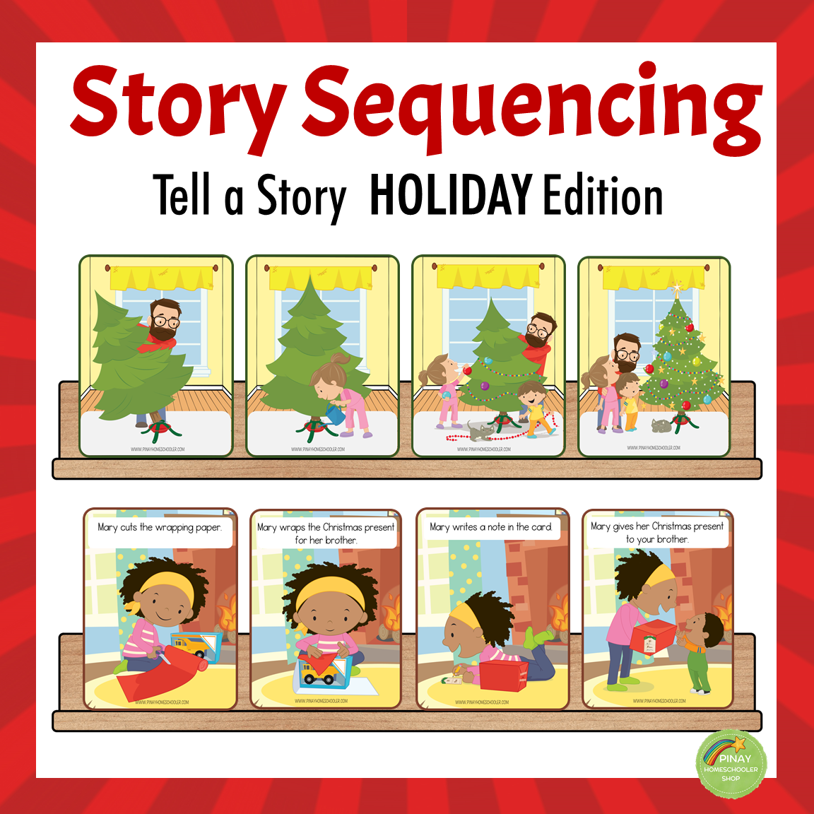 Picture Sequencing Tell a A Story Holiday Edition Pinay