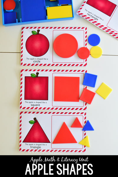 Apple Themed Preschool Math & Literacy Centers