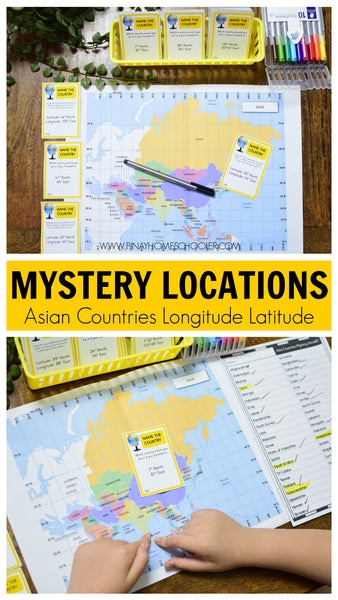 Asia Mystery Locations - Longitude and Latitude