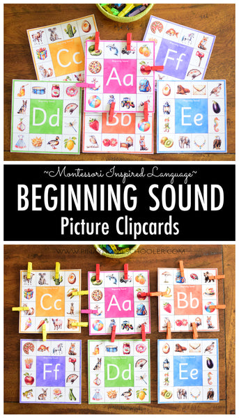 Beginning Sound Picture Clipcards