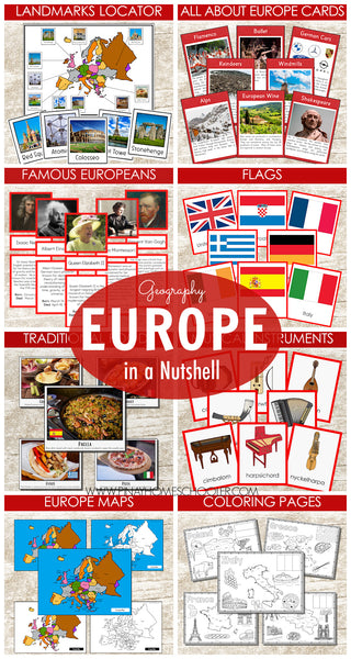 Europe in a Nutshell - Montessori Continent Study