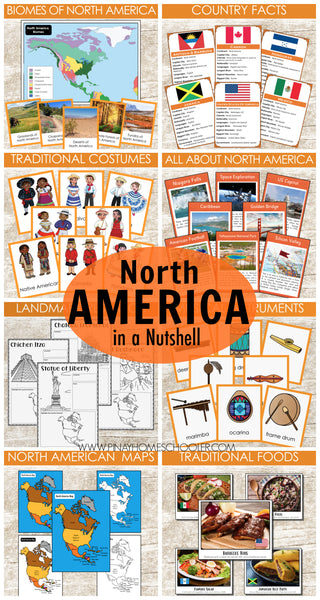 North America in a Nutshell - Montessori Continent Study