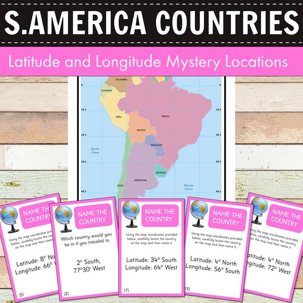 South America Mystery Locations - Longitude and Latitude