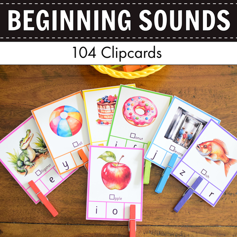 Beginning Letter Clipcards