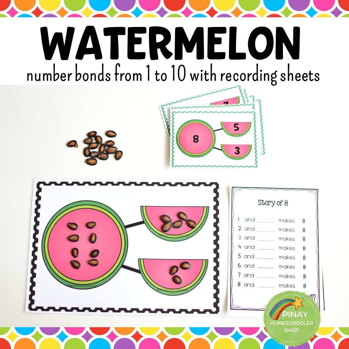 Number Bonds - Watermelon Theme – Pinay Homeschooler Shop