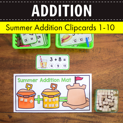 Summer Addition Clipcards