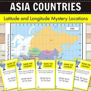 Asia Mystery Locations - Longitude and Latitude