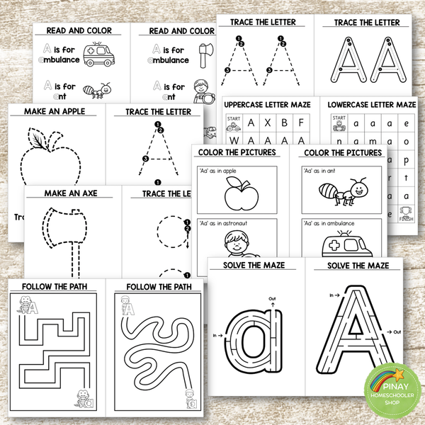 Alphabet Activity Booklets NO PREP