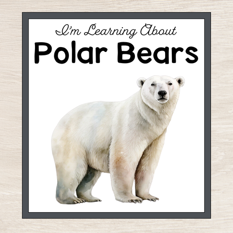 Learning About Polar Bears - Fact Cards and Photos