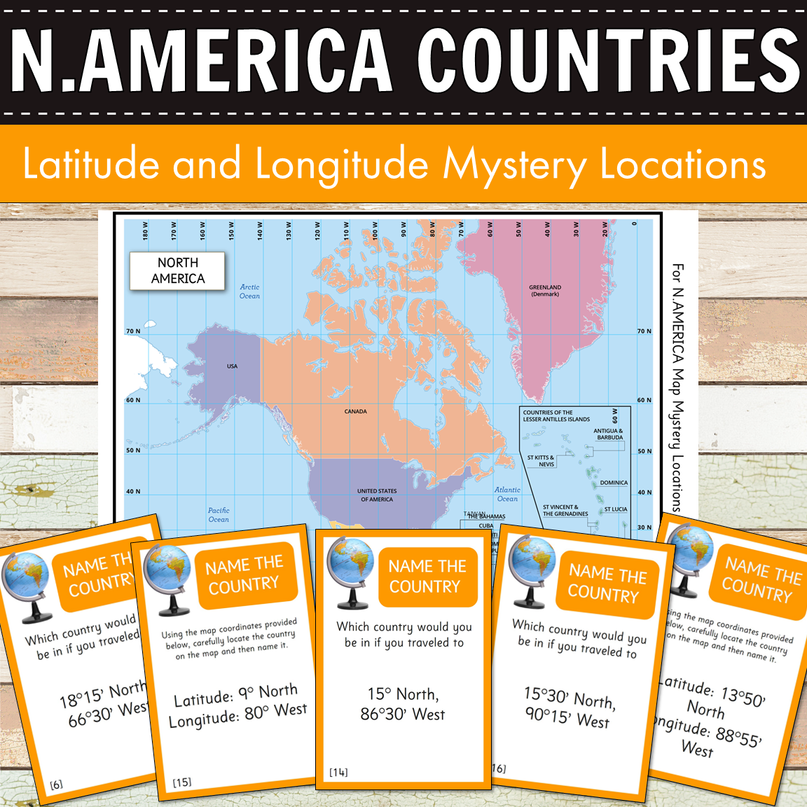 North America Mystery Locations - Longitude and Latitude