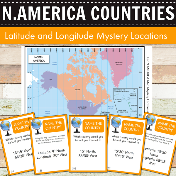 North America Mystery Locations - Longitude and Latitude