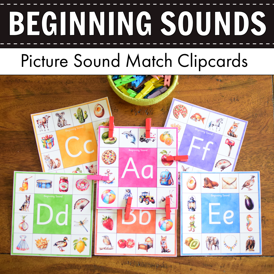 Beginning Sound Picture Clipcards