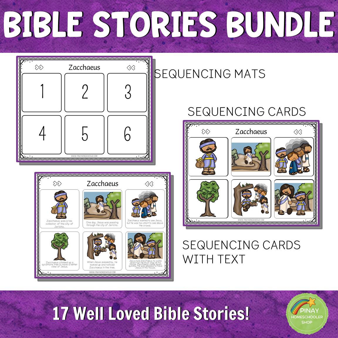 Bible Stories Sequencing BUNDLE Set 2 – Pinay Homeschooler Shop