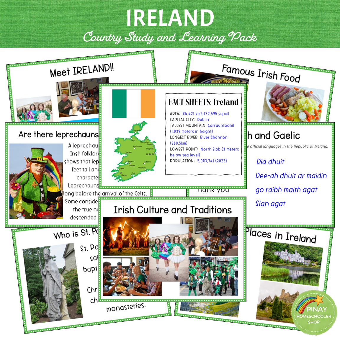 Ireland Country Study Learning Pack – Pinay Homeschooler Shop